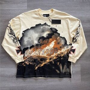 GODSPEED NY Hollywood Inferno EST 2013 Long Sleeve Tee Mens Apparel Size Medium